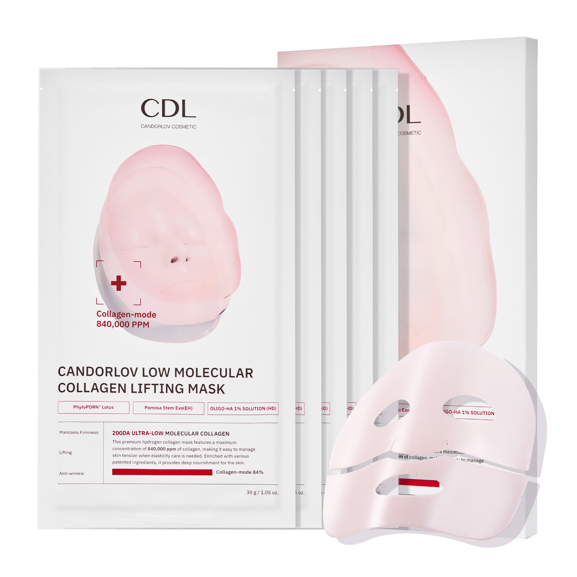 candorlov low molecular collagen lifting mask application