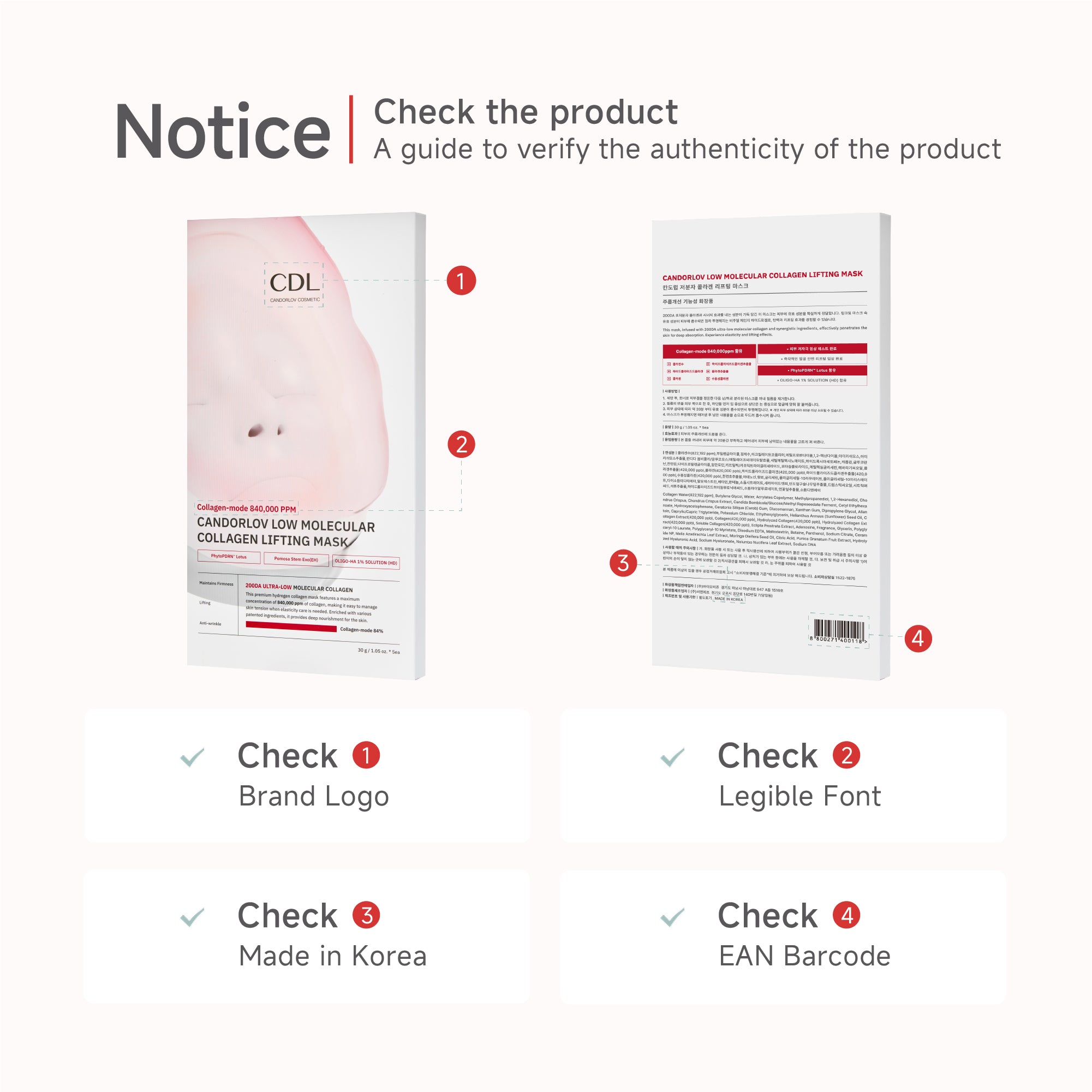 Ultra-Low Molecular CollagenMode Lifting Mask – Candorlov